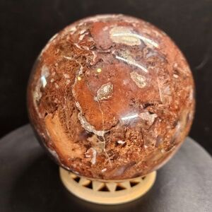 Red Moss Agate Sphere
